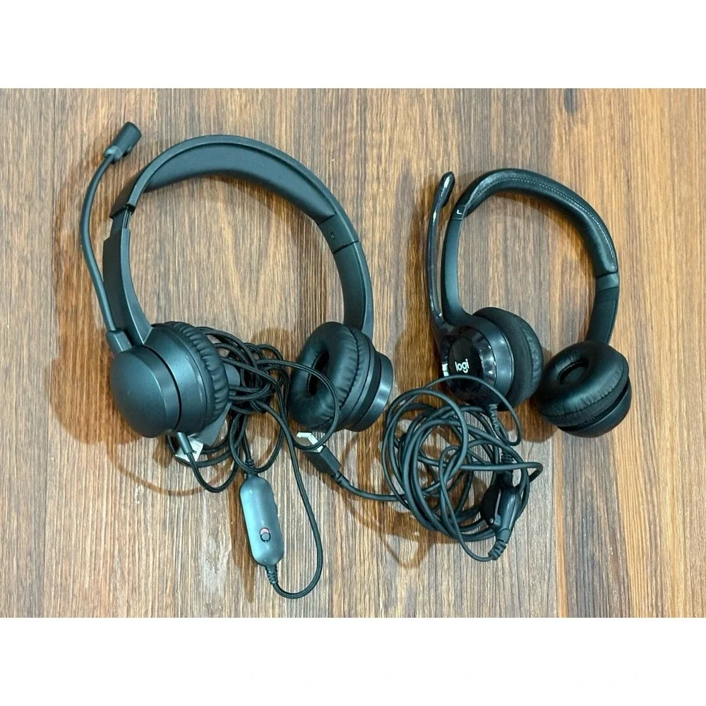 Logitech And Onn USB Headset with Microphone For PC Gaming Chat